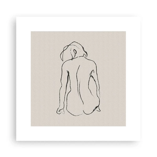 Affiche - Poster - Femme nue - 30x30 cm