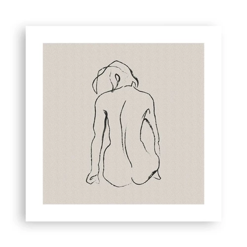 Affiche - Poster - Femme nue - 40x40 cm