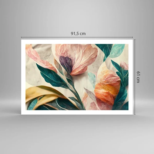 Affiche - Poster - Fleurs des îles du sud - 91x61 cm