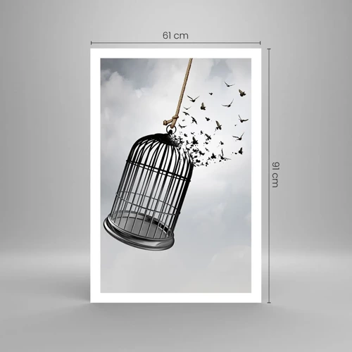 Affiche - Poster - Foie...Espoir...Liberté! - 61x91 cm