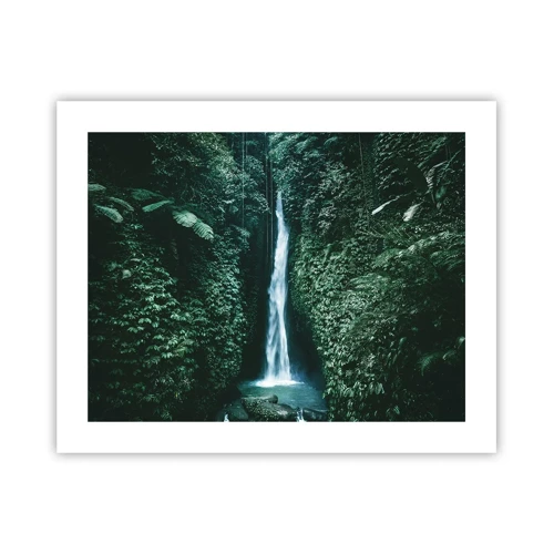 Affiche - Poster - Fontaine tropicale - 50x40 cm