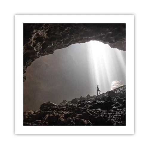 Affiche - Poster - Grotte lumineuse - 50x50 cm