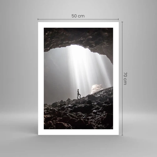 Affiche - Poster - Grotte lumineuse - 50x70 cm