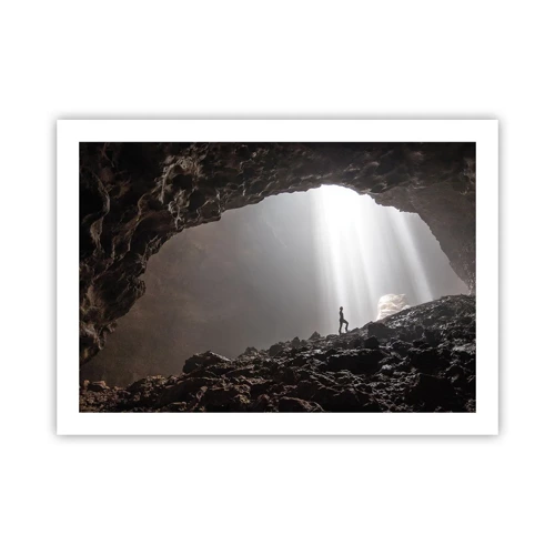 Affiche - Poster - Grotte lumineuse - 70x50 cm