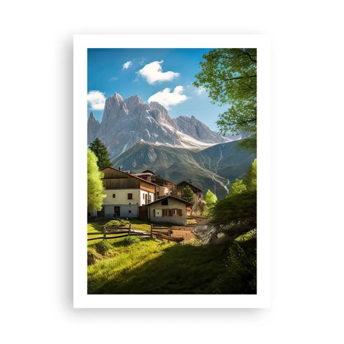 Affiche - Poster - Idylle alpine - 50x70 cm