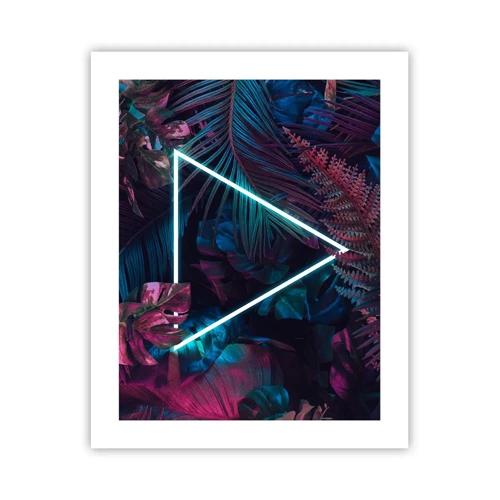 Affiche - Poster - Jardin de style disco - 40x50 cm