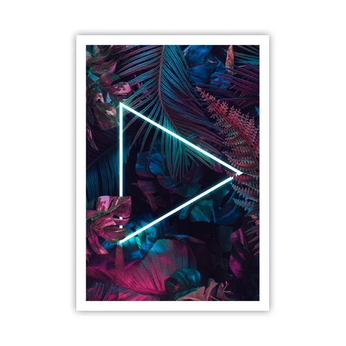 Affiche - Poster - Jardin de style disco - 70x100 cm