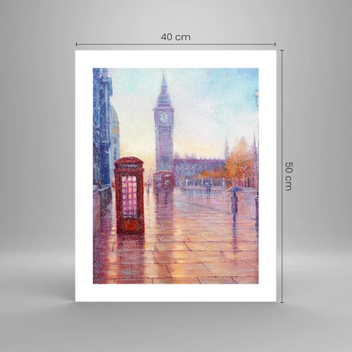 Affiche - Poster - Jour automnal londonien - 40x50 cm