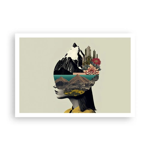 Affiche - Poster - La femme – toujours un mystère - 100x70 cm