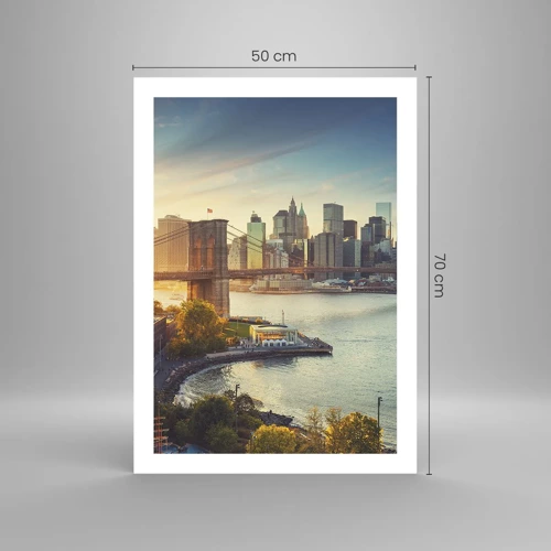 Affiche - Poster - L'aube de la grande ville - 50x70 cm