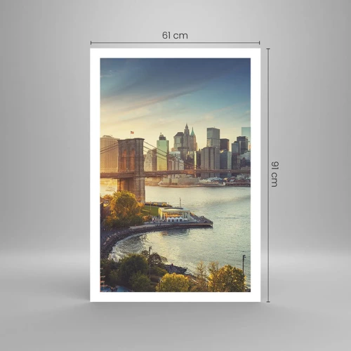 Affiche - Poster - L'aube de la grande ville - 61x91 cm
