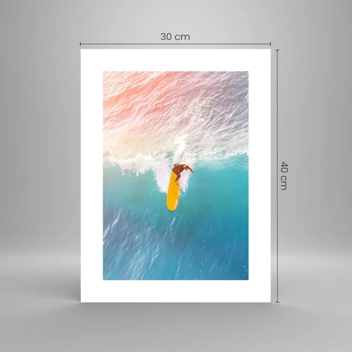 Affiche - Poster - Le cavalier de l'océan - 30x40 cm