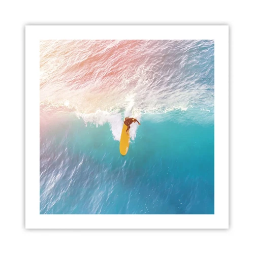 Affiche - Poster - Le cavalier de l'océan - 50x50 cm