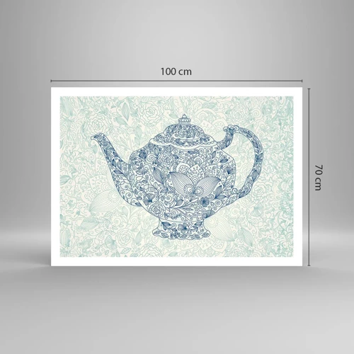 Affiche - Poster - Le charme du thé - 100x70 cm