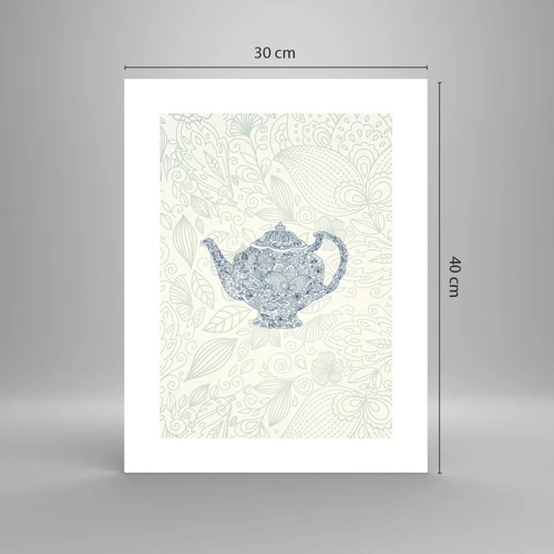 Affiche - Poster - Le charme du thé - 30x40 cm