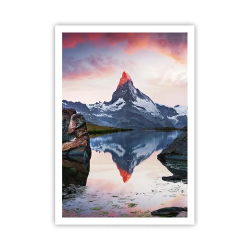 Affiche - Poster - Le coeur des montagnes est chaud - 70x100 cm