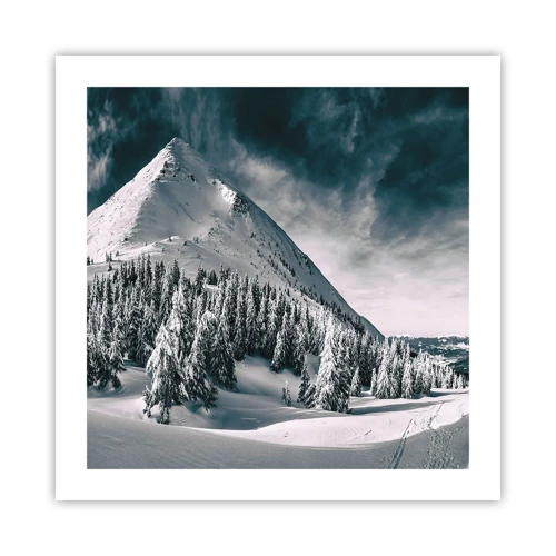 Affiche - Poster - Le pays de la neige et de la glace - 50x50 cm