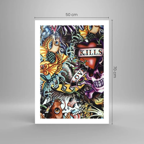 Affiche - Poster - Le rêve du tatoueur - 50x70 cm