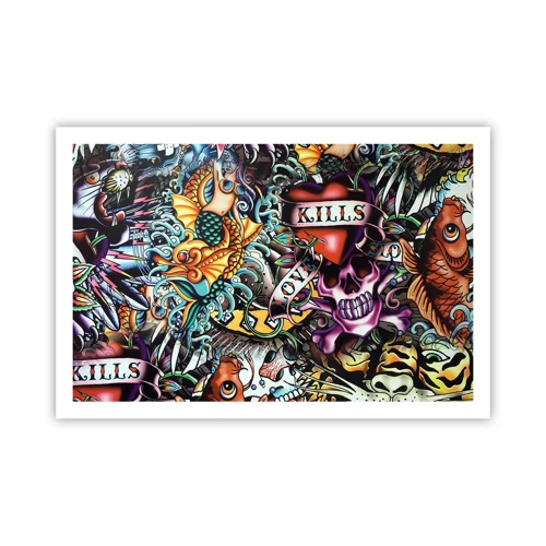 Affiche - Poster - Le rêve du tatoueur - 91x61 cm