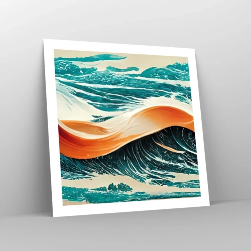 Affiche - Poster - Le rêve d'un surfeur - 60x60 cm