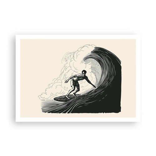 Affiche - Poster - Le roi de la vague - 100x70 cm