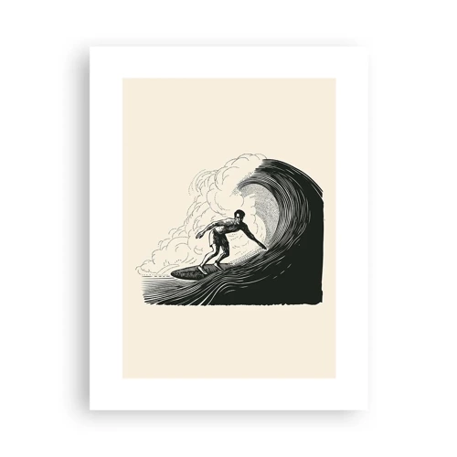 Affiche - Poster - Le roi de la vague - 30x40 cm