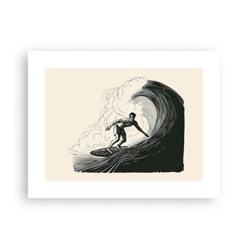 Affiche - Poster - Le roi de la vague - 40x30 cm