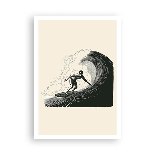 Affiche - Poster - Le roi de la vague - 70x100 cm