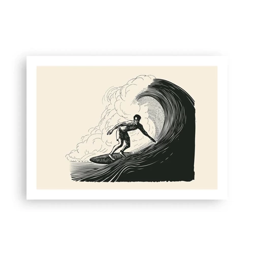 Affiche - Poster - Le roi de la vague - 70x50 cm