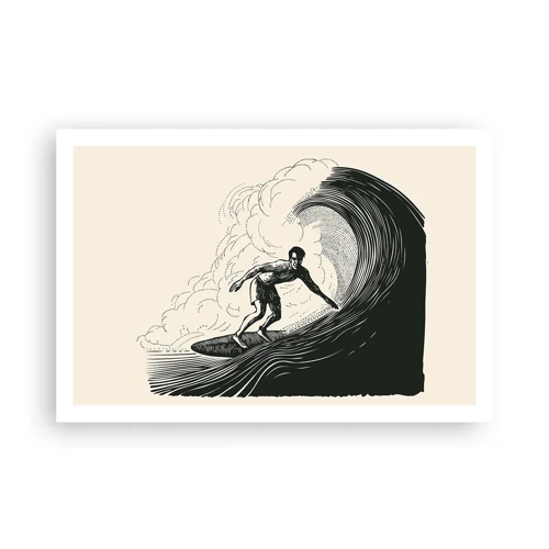 Affiche - Poster - Le roi de la vague - 91x61 cm