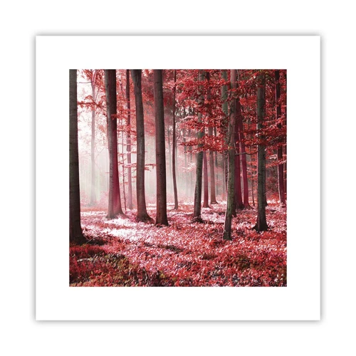 Affiche - Poster - Le rouge est tout aussi beau - 30x30 cm