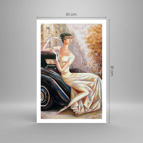 Affiche - Poster - L'élégance dans un style rétro - 61x91 cm