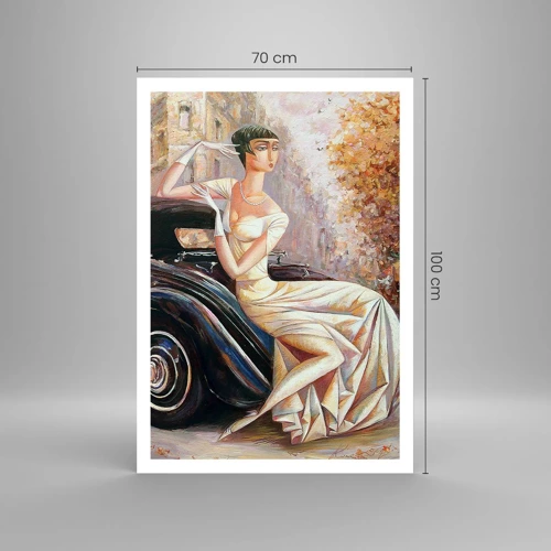 Affiche - Poster - L'élégance dans un style rétro - 70x100 cm