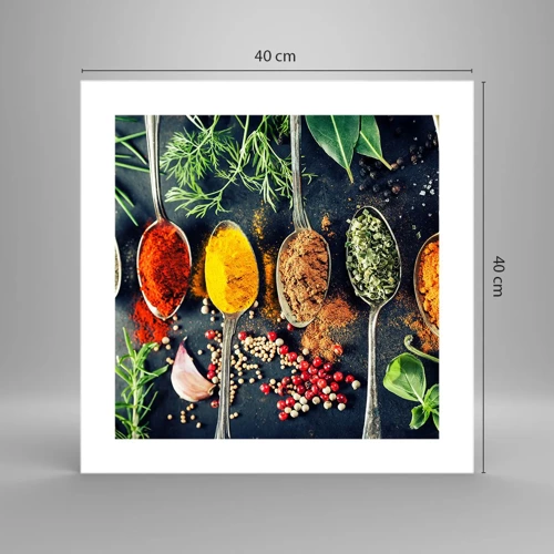 Affiche - Poster - Magie culinaire - 40x40 cm