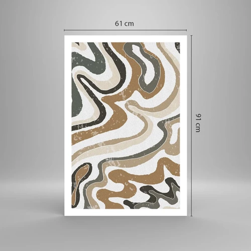 Affiche - Poster - Méandres de couleurs de la terre - 61x91 cm