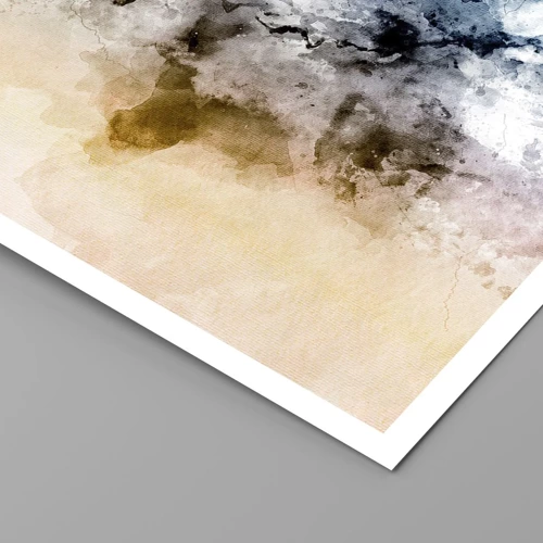 Affiche - Poster - Noyé dans un nuage de brouillard - 40x40 cm