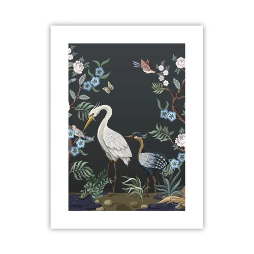 Affiche - Poster - Parade d'oiseaux - 30x40 cm