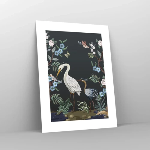 Affiche - Poster - Parade d'oiseaux - 30x40 cm