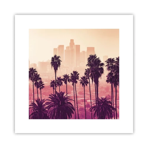 Affiche - Poster - Paysage californien - 30x30 cm