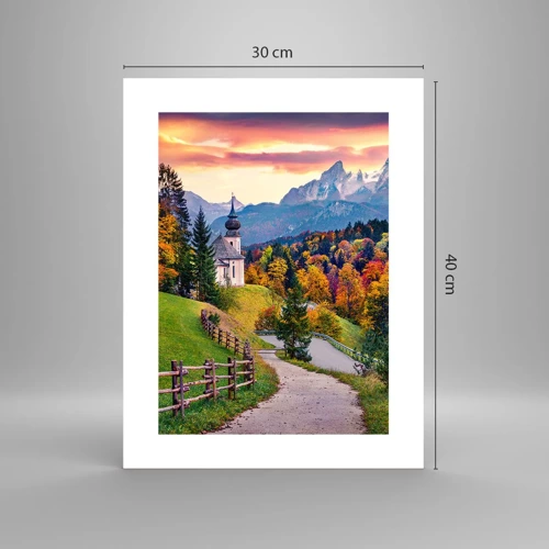 Affiche - Poster - Paysage comme peind - 30x40 cm