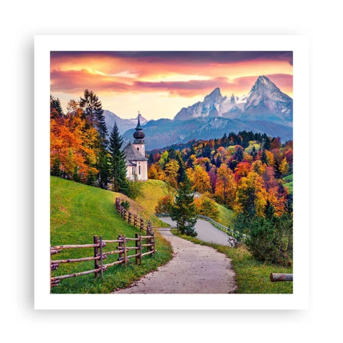 Affiche - Poster - Paysage comme peind - 60x60 cm