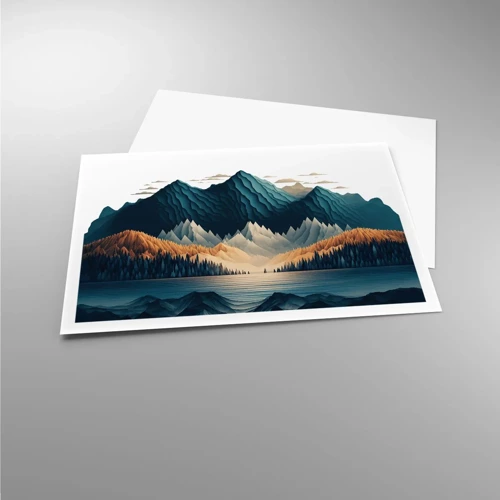 Affiche - Poster - Paysage de montagne parfait - 100x70 cm
