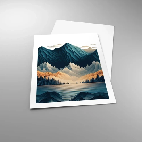 Affiche - Poster - Paysage de montagne parfait - 50x70 cm