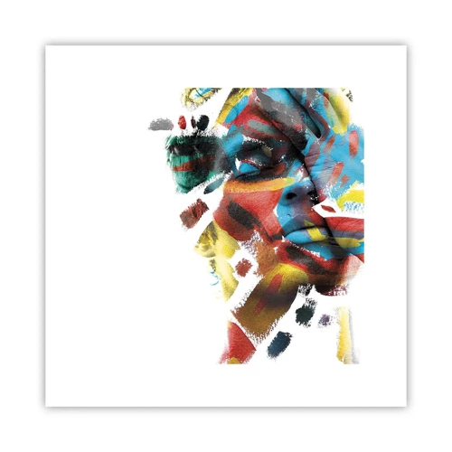 Affiche - Poster - Personnalité colorée - 30x30 cm