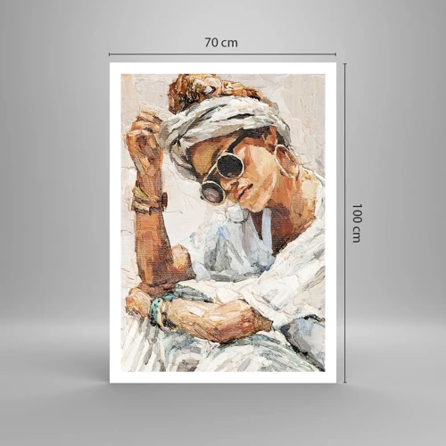 Affiche - Poster - Portrait en plein soleil - 70x100 cm