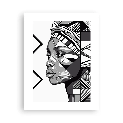 Affiche - Poster - Portrait ethnique - 30x40 cm