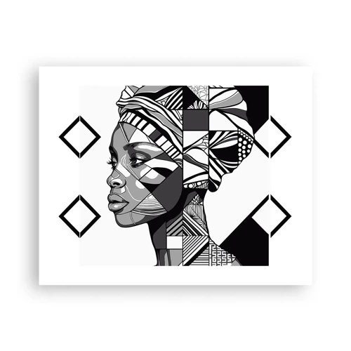 Affiche - Poster - Portrait ethnique - 50x40 cm