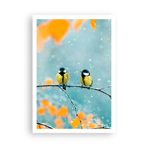 Affiche - Poster - Potins d'oiseaux - 70x100 cm