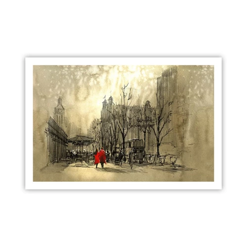 Affiche - Poster - Rendez-vous dans le brouillard de Londres - 91x61 cm