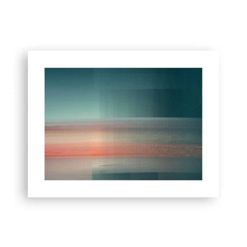 Affiche - Poster - Résumé : vagues de lumière - 40x30 cm